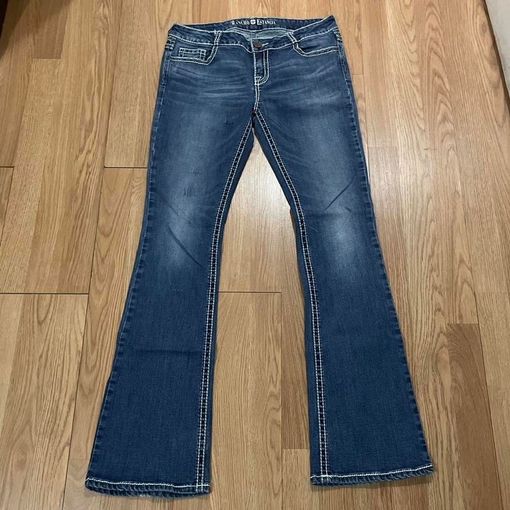 Rancho Estancia Women Bootcut Jeans Size 31 (32x32) Embroidered Western Cowgirl